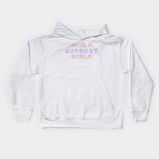 Girls Support Girls Kids Hoodie